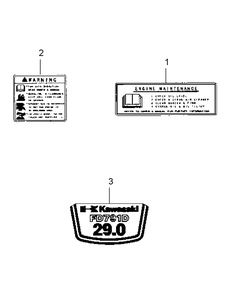 Fd791d-As04 Label Diagram and Parts List for M60-KW LC-53AB5GFX750-29HP Cub Cadet Lawn Tractor